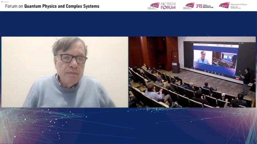 Professor Giorgio Parisi, Nobel Prize laureate in Physics 2021, gave a featured talk for the forum.